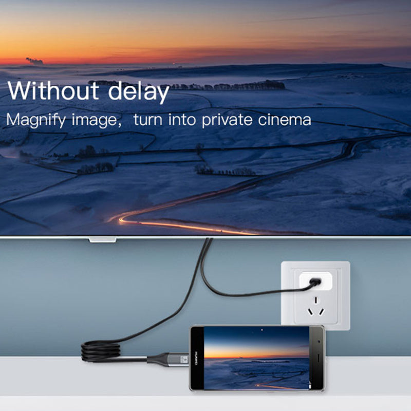 Uniqkart HM01 USB-C to HDMI Adapter Cable PD 3.0 85W Max Charging Cable HD Sync Converter