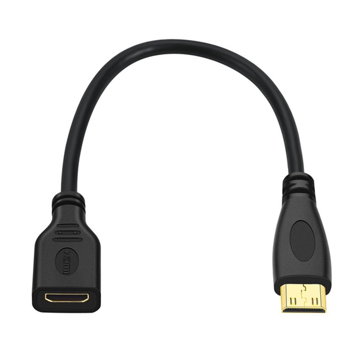HD-014-CMCF 15cm Mini HDMI Type-C Socket Female to Mini HDMI Male Adapter Cable for Camera HDTV 4K 1080P