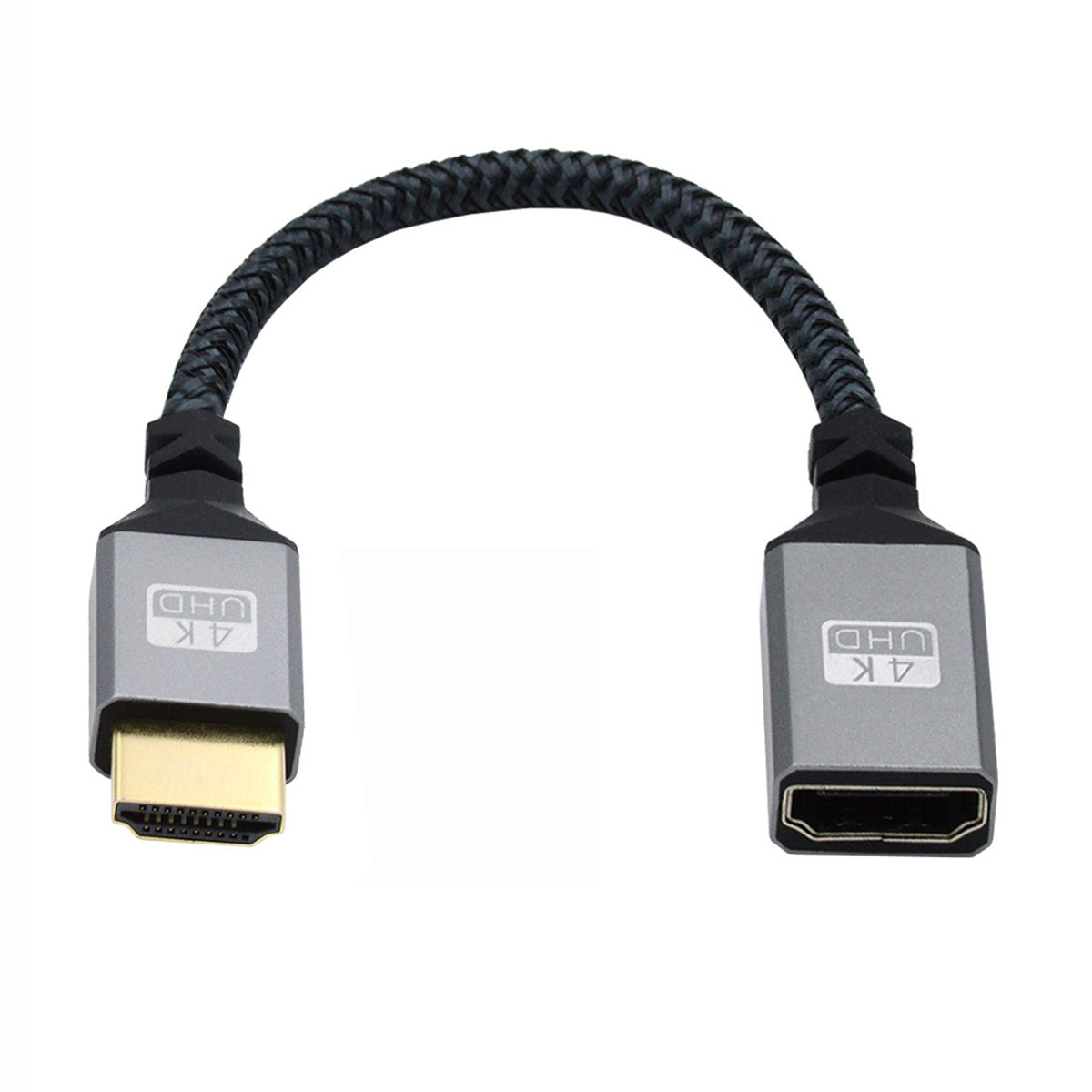 HD-061-BK 15cm HDMI Type-A Male to Female Extension Cable Converter Support HDTV 4K 60hz 3D