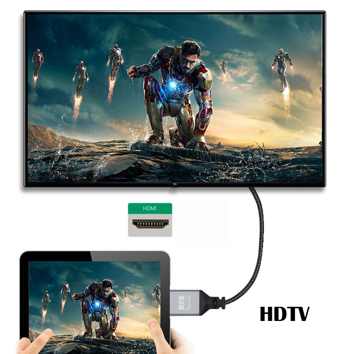 HD-061-BK 15cm HDMI Type-A Male to Female Extension Cable Converter Support HDTV 4K 60hz 3D