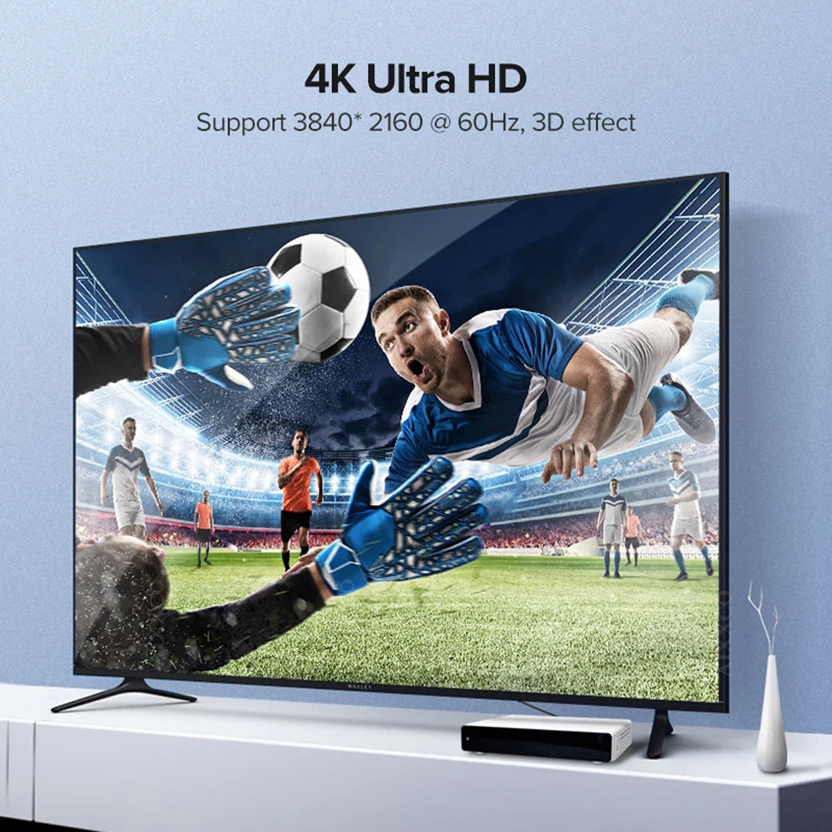 HD-035 HDMI 2.0 Male to Male 4K Spring Spiral Cable Straight Connection Line for HDTV Computer Laptop Monitor