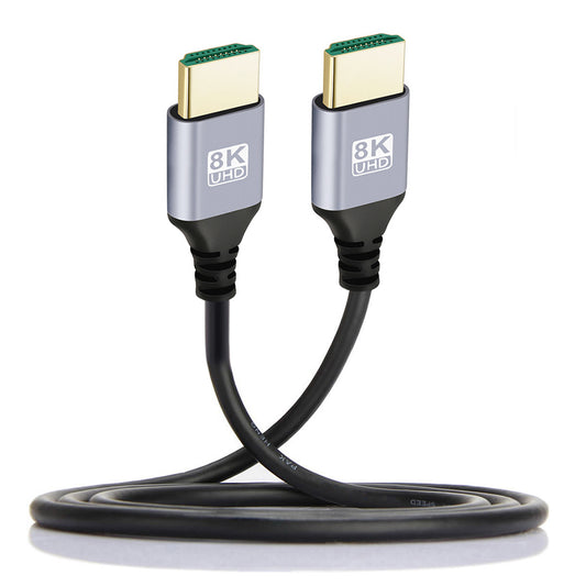 HD-028-5.0M 5m Extra Long HDMI 2.1 Male to Male Cable Slim Cord High-Speed 8K 4K HDTV HD Video Line (OD=4.0MM)