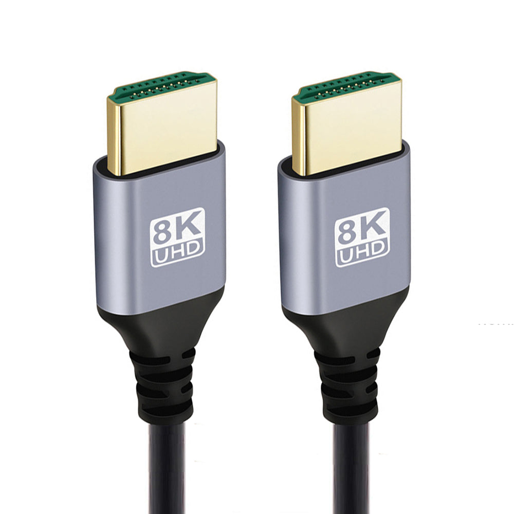 HD-028-1.0M 1m HDMI 2.1 Male to Male Adapter Cord Supports 8K 4K HDTV HDMI Ultra-Thin Gold-Plated Cable (OD=4.0MM)