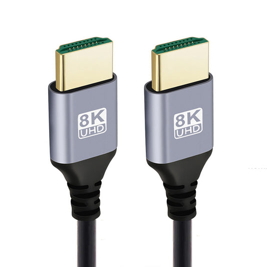 HD-028-1.0M 1m HDMI 2.1 Male to Male Adapter Cord Supports 8K 4K HDTV HDMI Ultra-Thin Gold-Plated Cable (OD=4.0MM)