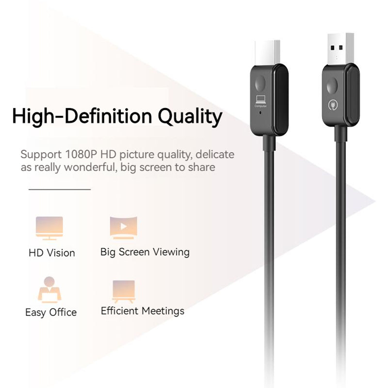 5.8G 30M Wireless HDMI Extender Kit Video Transmitter Receiver for PS4 Phone Laptop to TV Monitor - Black
