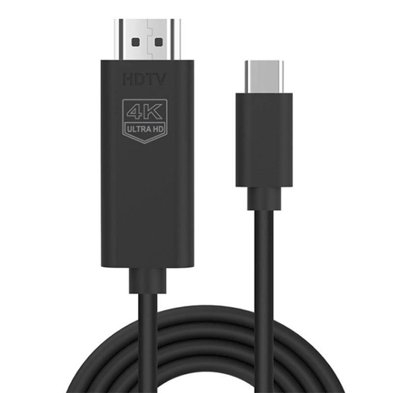 Uniqkart UC503 1.8m Type-C Male to HDMI Male Cable Adapter HD 4K / 30Hz Sync Screen HDTV Cable