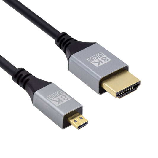HD-032-0.5M 8K High Speed HDMI 2.1 Cable Thin Mini HDMI to HDMI Video Cord