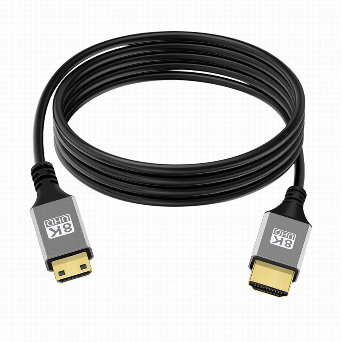 HD-039-2.0M High-Speed Micro HDMI to HDMI Cable 8K@60hz Slim Video Cord Compatible with Laptop Camera