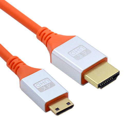 HD-010-0.5M Mini HDMI Male to HDMI Male 4K HD Video Cable Adapter Cord for TV Computer (OD=4.8MM)