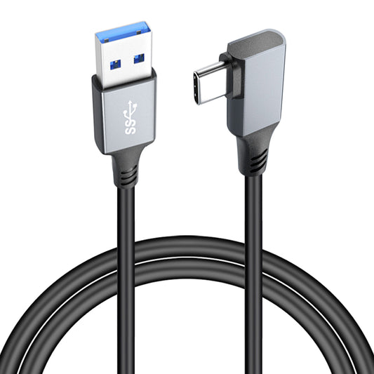 7m For Oculus Quest 2 VR Link Cable USB 3.2 to 90-degree Angle Type-C VR Headset Cord Support 5Gbps High-Speed Data Transfer