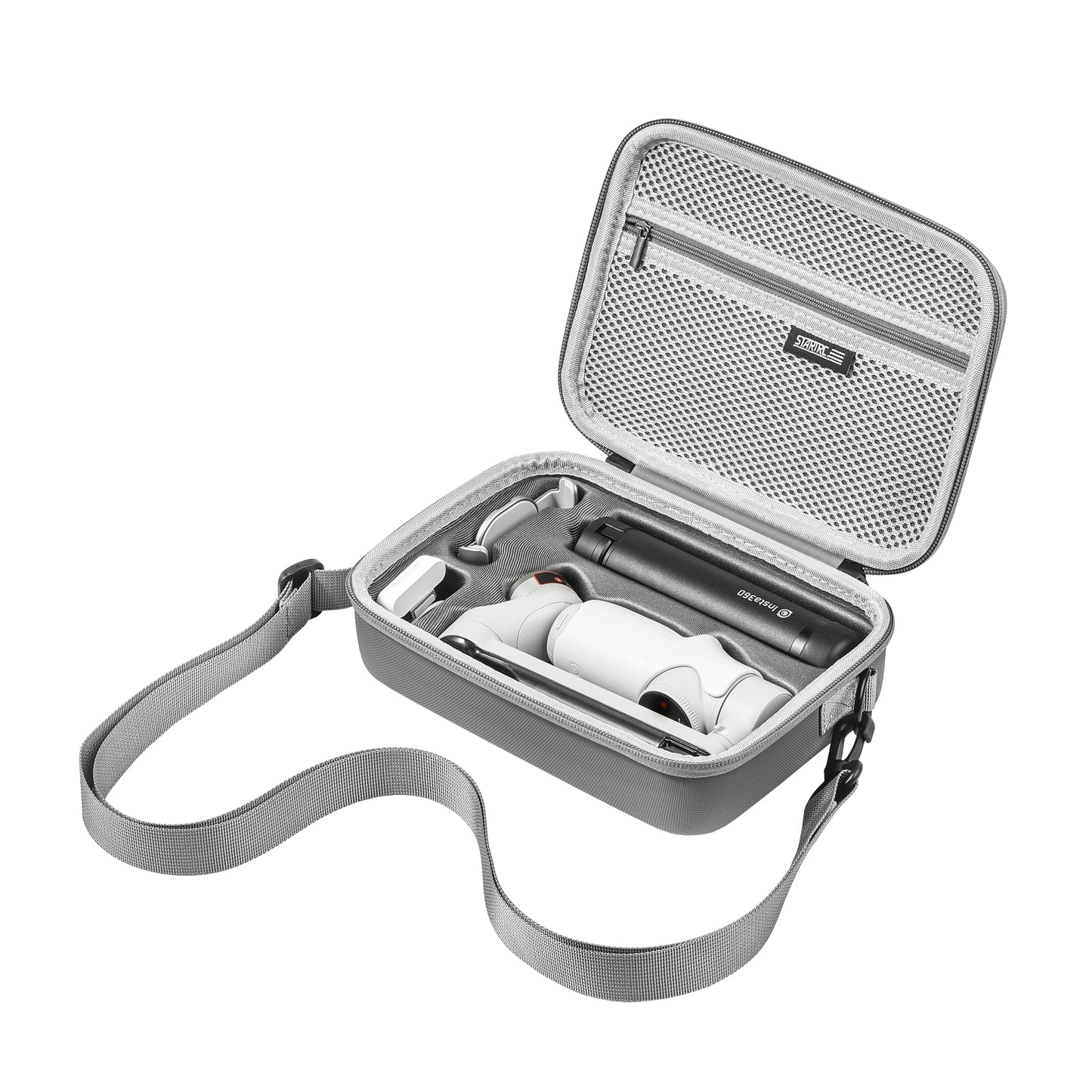 Uniqkart 1119275 Portable Carrying Case for Insta360 Flow Storage Bag Gimbal Stabilizer Zippered Crossbody Bag