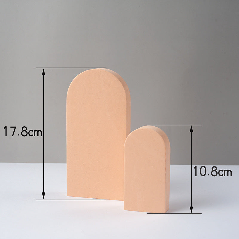 2pcs/Set Foam Geometric Cube Photography Backgrounds Props Accessories Photo Studio Backdrops - Nude