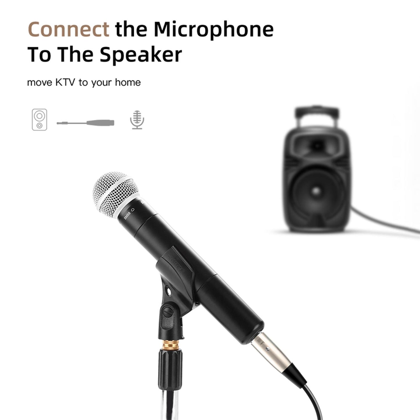 1.5M XLR to 3.5mm Cable Adapter Audio Cord for Notebook Mobile Phone Laptop