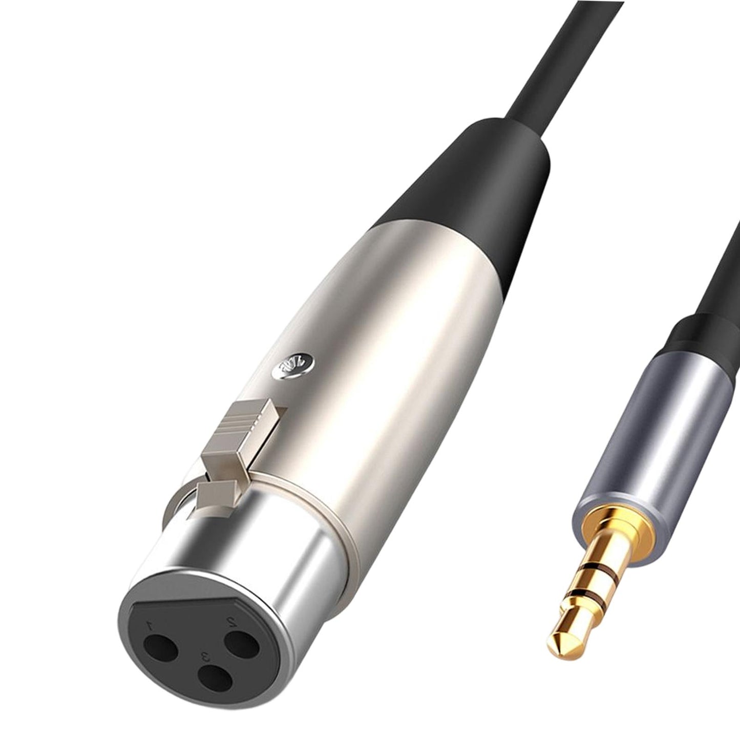 1.5M XLR to 3.5mm Cable Adapter Audio Cord for Notebook Mobile Phone Laptop