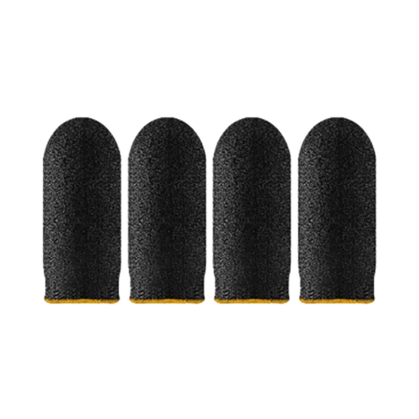 20 Pieces Gaming Finger Sleeves Anti Sweat Breathable Cover for Mobile Game Yellow