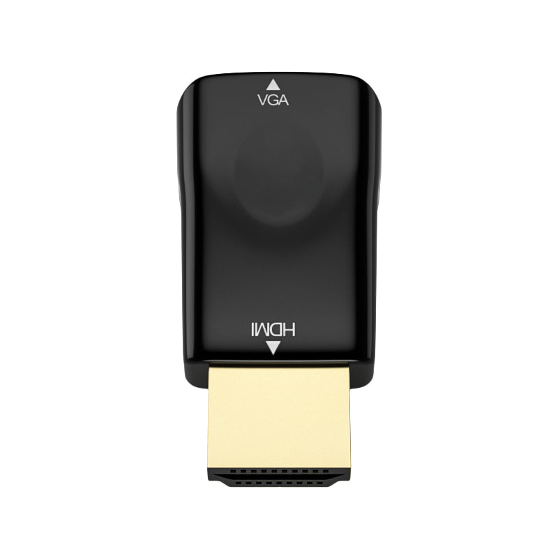 HDMI to VGA Adapter Video Converter for Monitor Projector TV - Black