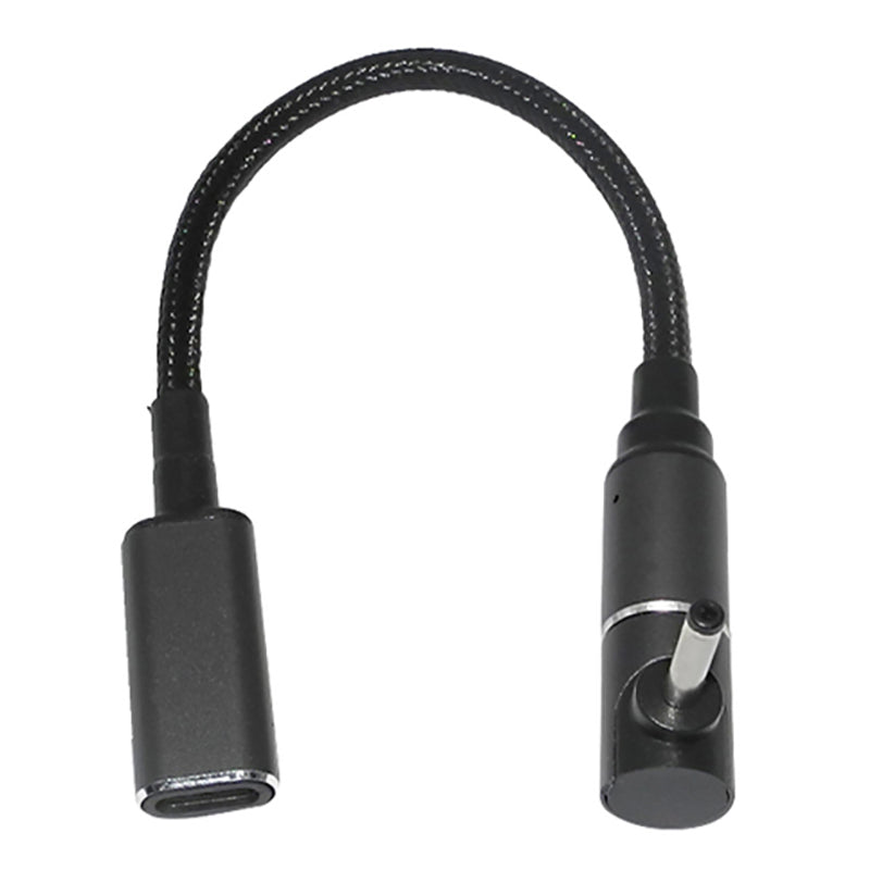 Uniqkart for Asus Acer LG Samsung Laptop Universal USB C Female to 3.0mm*1.1mm Male Magnetic Converter Cable Support 100W Fast Charging