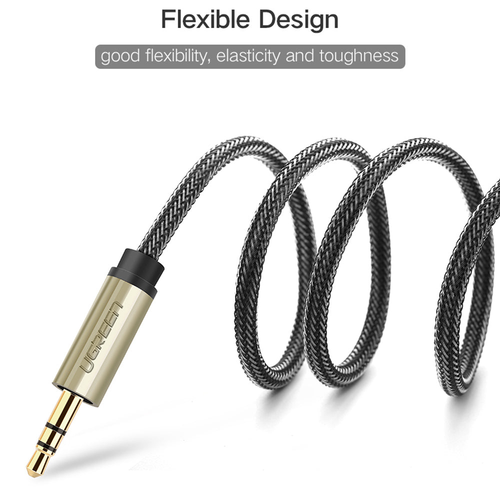 UGREEN 40793 3-Meter 3.5mm AUX 1/8&quot; TRS Male to 2 x 6.35mm 1/4&quot; TS Male Y-Cable Splitter for Cellphones/Amplifiers/Home Theater