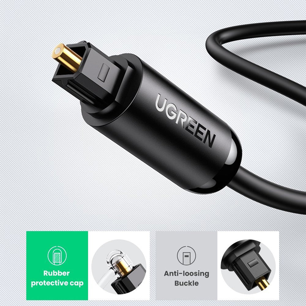 Uniqkart 2m Home Theater Toslink Digital Fiber Optical Audio Cable for Xbox 360 Soundbar Speaker Amplifier
