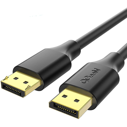 Uniqkart QG-HD16 1m DP to DP Cable 4K/60Hz HD Video Adapter Cable for HDTV Monitor Projector