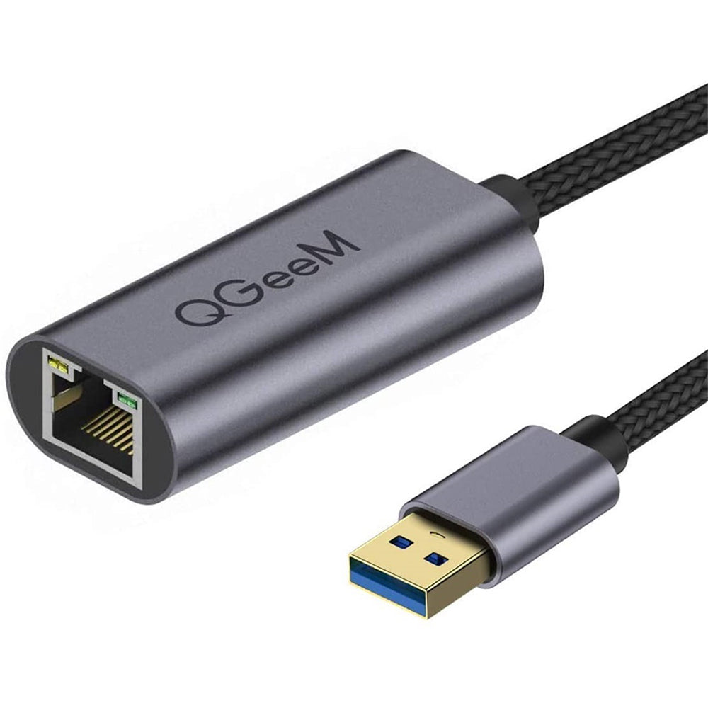 Uniqkart UA05-A USB 3.0 to Gigabit Ethernet Adapter USB to RJ45 LAN Wired Converter Compatible with Nintendo Switch Wii MacBook All USB Devices