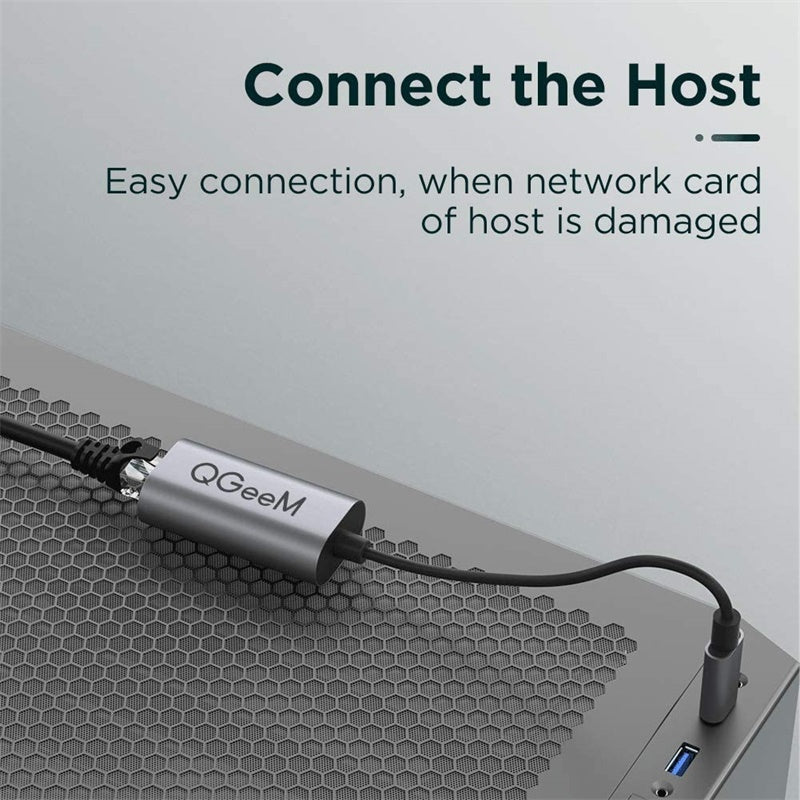 Uniqkart UA05-A USB 3.0 to Gigabit Ethernet Adapter USB to RJ45 LAN Wired Converter Compatible with Nintendo Switch Wii MacBook All USB Devices