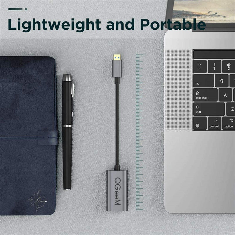 Uniqkart UA05-A USB 3.0 to Gigabit Ethernet Adapter USB to RJ45 LAN Wired Converter Compatible with Nintendo Switch Wii MacBook All USB Devices