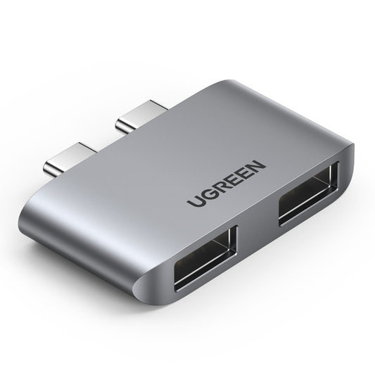 Uniqkart USB C to USB Adapter Thunderbolt 3TB Dual USB 3.0 Hub Compatible with MacBook Air M1 2020 2019 2018 MacBook Pro M1 2019 2018 2017