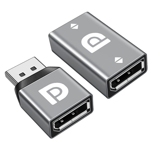 DP-034 2Pcs/Set DisplayPort 1.2 4K/60Hz to DP Extension Adapter Ultra-HD DP Male to DP Female + DP Female to DP Female Converter for Video PC Laptop TV