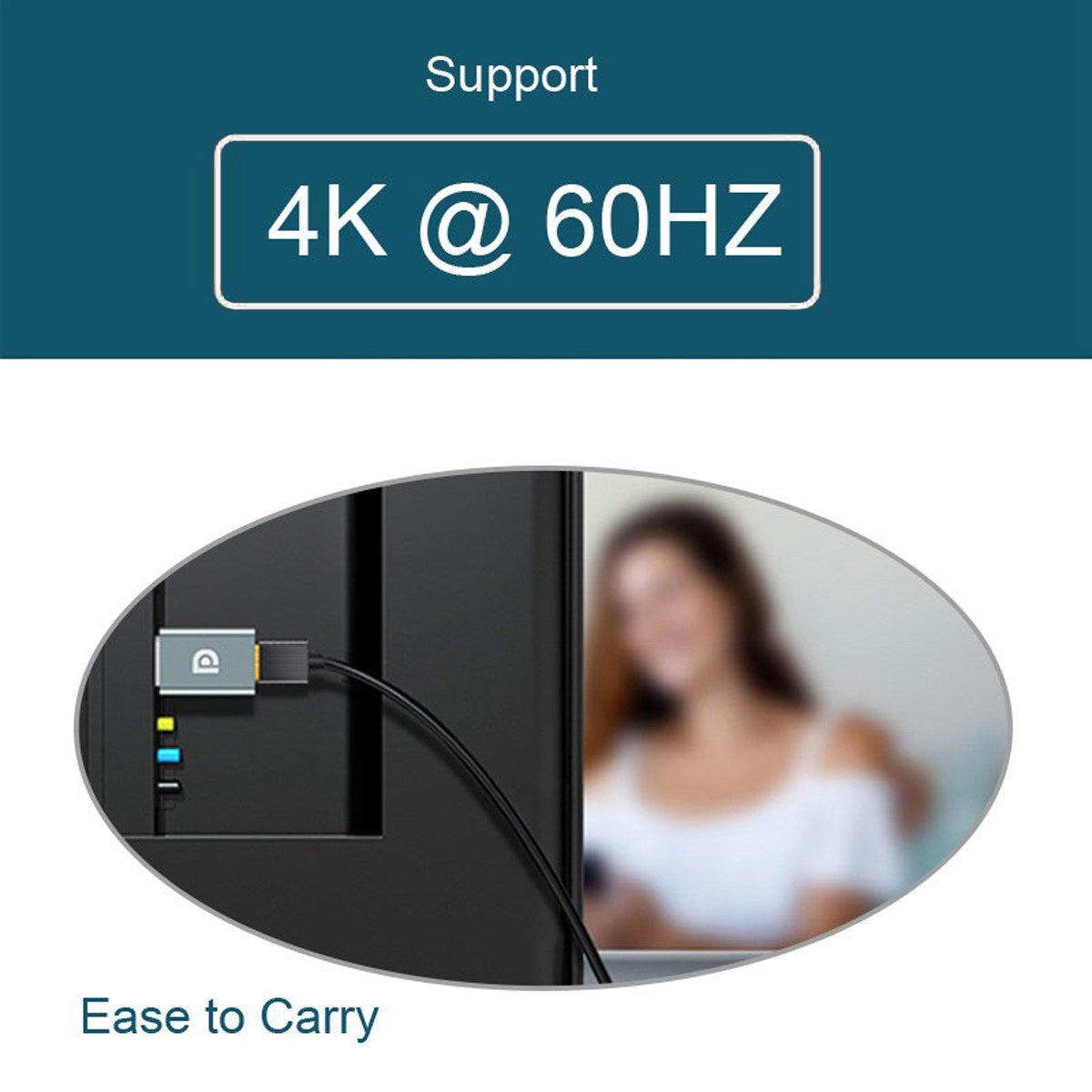 DP-034 2Pcs/Set DisplayPort 1.2 4K/60Hz to DP Extension Adapter Ultra-HD DP Male to DP Female + DP Female to DP Female Converter for Video PC Laptop TV