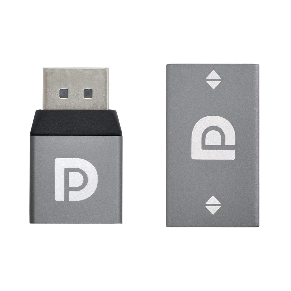 DP-034 2Pcs/Set DisplayPort 1.2 4K/60Hz to DP Extension Adapter Ultra-HD DP Male to DP Female + DP Female to DP Female Converter for Video PC Laptop TV