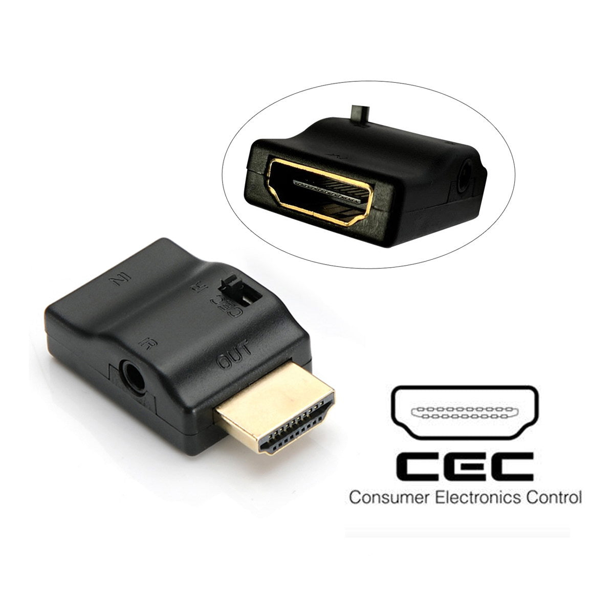 HD-007 Remote Controlled HDMI-compatible 2.0 IR Adapter with CEC ARC Function and HDCP Compliant Support to Close CEC