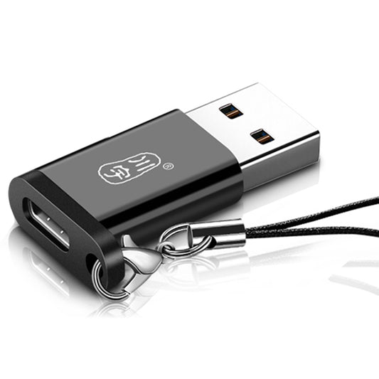 Uniqkart L211 Driver Free Type C Male to USB 3.0 Type A Female Converter Portable Adapter with Lanyard
