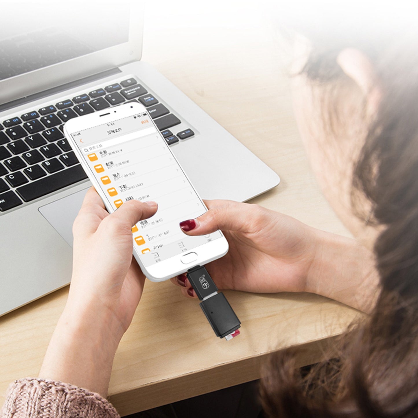 Uniqkart L207 USB-C to USB-A Adapter Male Type C to Female USB 3.0 Type A Converter for MacBook iPad