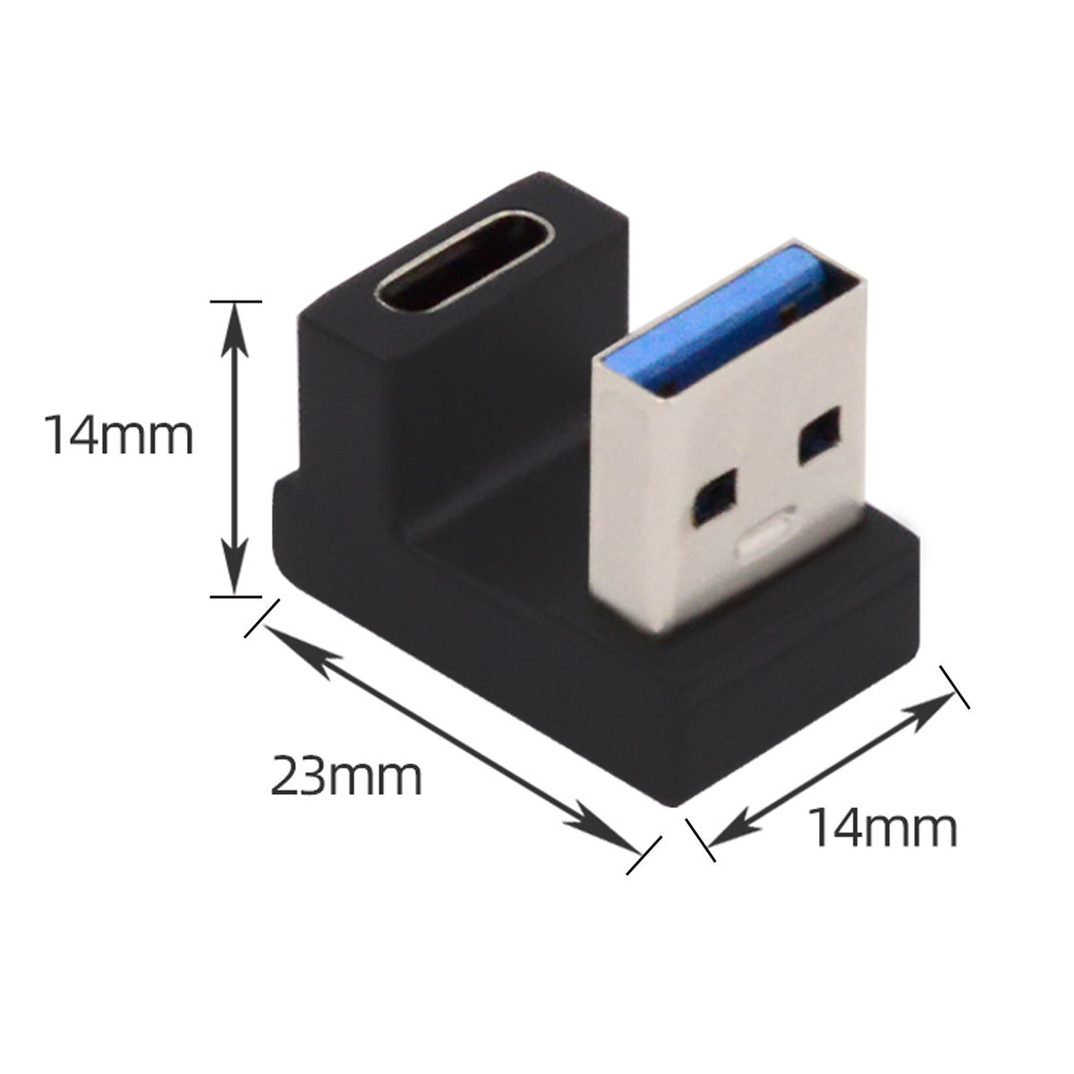 UC-067-OS Type-C Female to USB-A Male 10Gbps Data Transfer Adapter USB 3.0 U Shape Connector