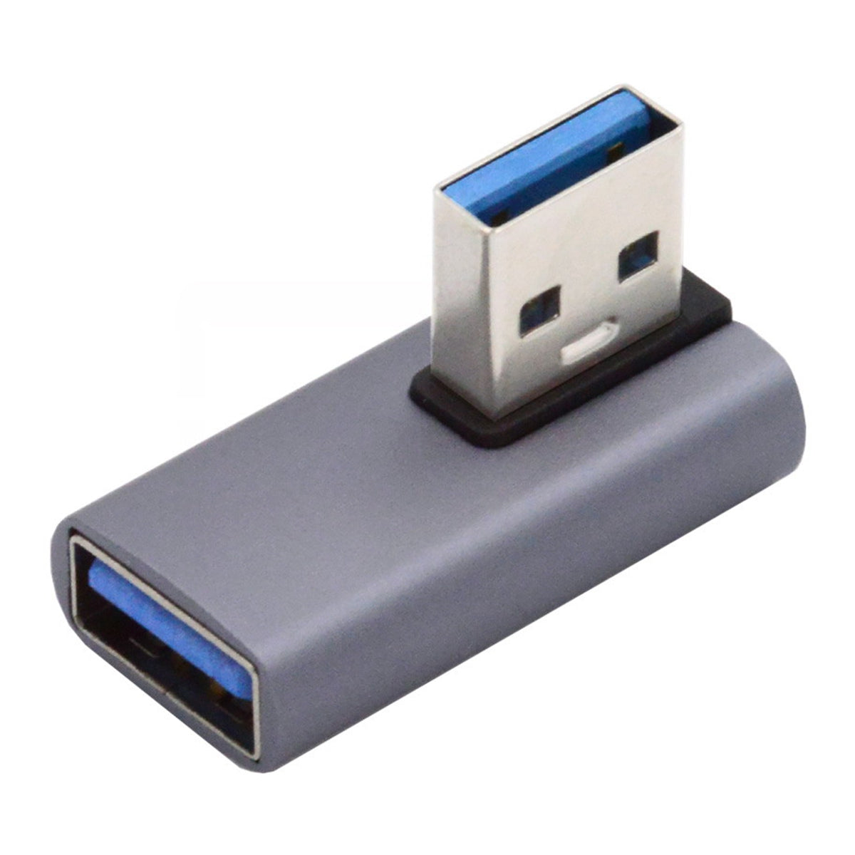 U3-018-LP 10Gbps USB3.0 Male to Female Power Data Transfer Adapter 90 Degrees Left Angled Type Connector