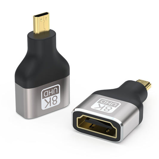 Micro HDMI Male to HDMI Female Adapter HDMI 2.1 Coupler Support 8K 60HZ Home Theater Video HDMI Port Connector