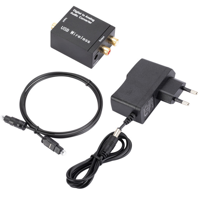Digital to Analog Audio Converter Adapter Audio Decoder with Bluetooth Receiving Function