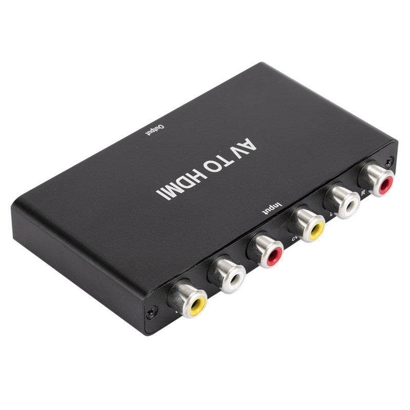 1080P Dual AV to HDMI Adapter, RCA to HDMI Converter, CVBS to HDMI Composite Video Audio Converter Supports for NTSC PC Laptop Xbox PS3 TV STB VHS VCR Camera DVD