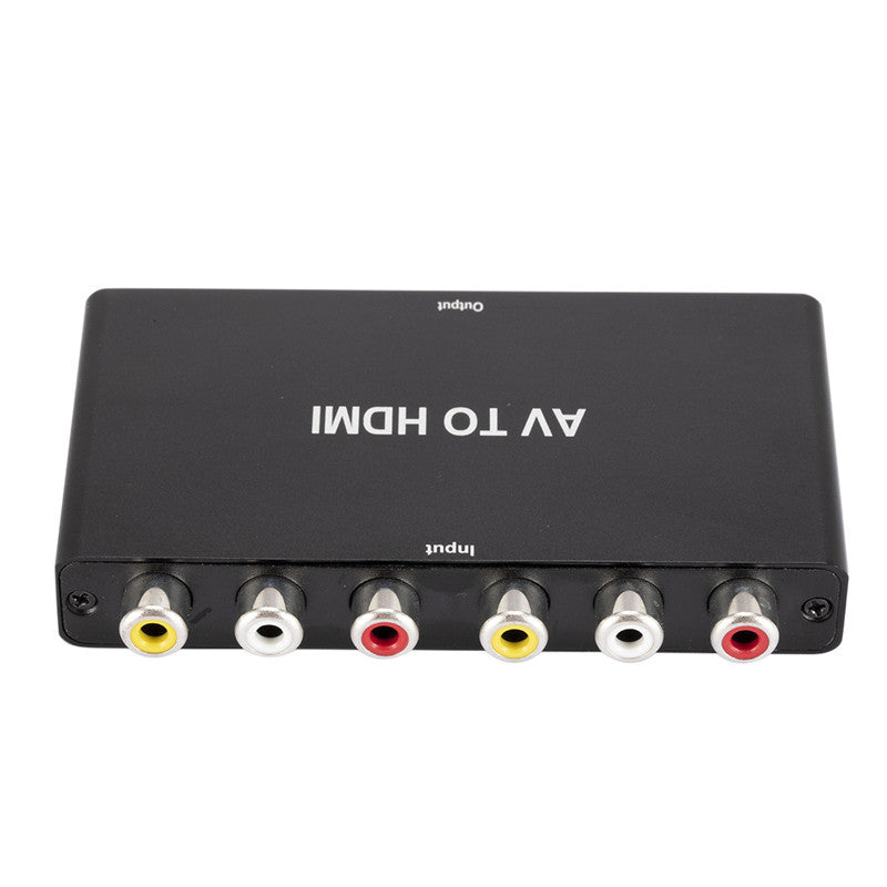 1080P Dual AV to HDMI Adapter, RCA to HDMI Converter, CVBS to HDMI Composite Video Audio Converter Supports for NTSC PC Laptop Xbox PS3 TV STB VHS VCR Camera DVD