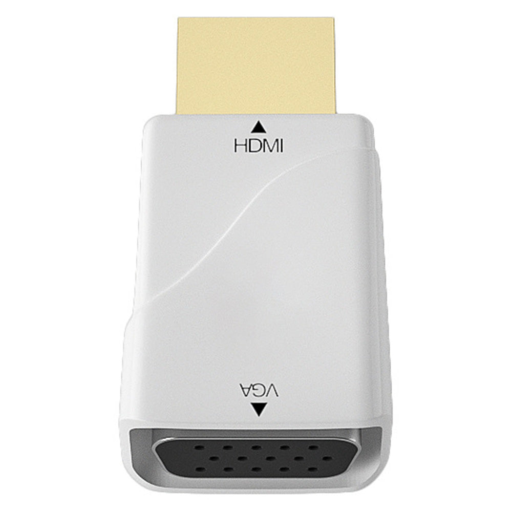 H79 HDMI to VGA Adapter Portable Mini HDMI to VGA Converter for PS3, Xbox 360, Tablets, etc. - White