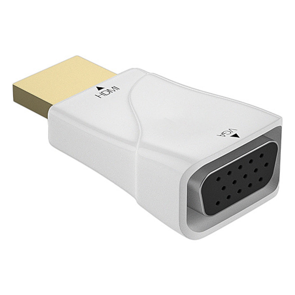 H79 HDMI to VGA Adapter Portable Mini HDMI to VGA Converter for PS3, Xbox 360, Tablets, etc. - White