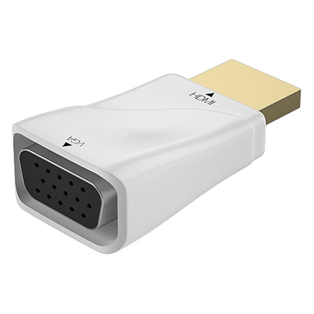 H79 HDMI to VGA Adapter Portable Mini HDMI to VGA Converter for PS3, Xbox 360, Tablets, etc. - White