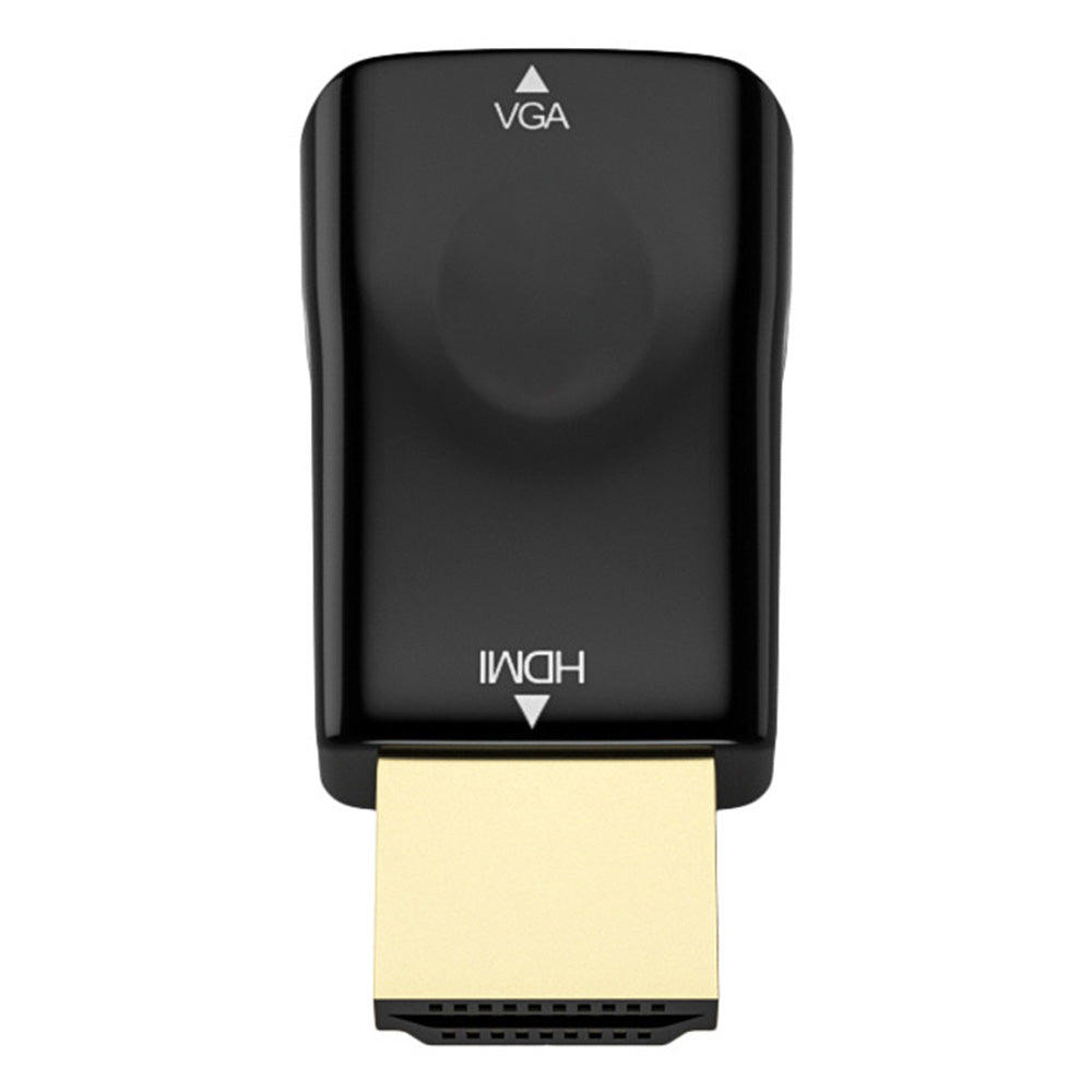 H79 HDMI to VGA Adapter Portable Mini HDMI to VGA Converter for PS3, Xbox 360, Tablets, etc. - Black