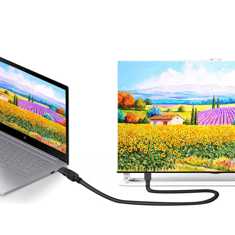 V102 Portable Type-C to HDMI Adapter 4K HD Mini HDMI to VGA Converter for Mobile Phones, Laptops