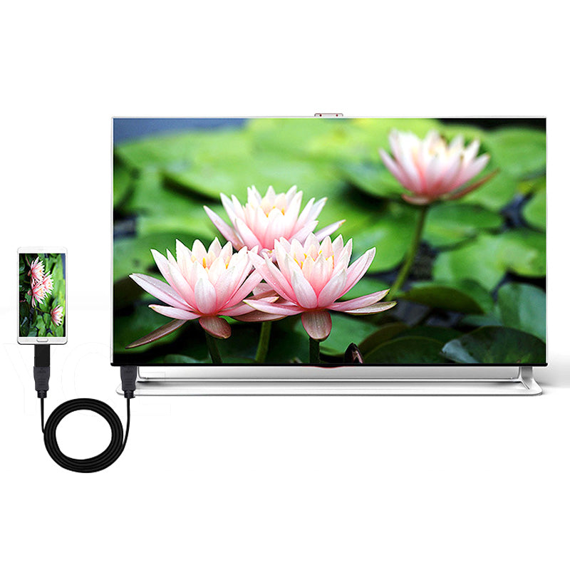 V102 Portable Type-C to HDMI Adapter 4K HD Mini HDMI to VGA Converter for Mobile Phones, Laptops