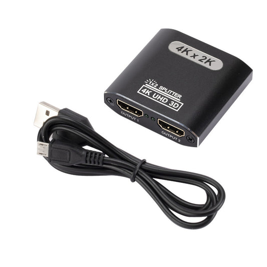UHD Digital HDMI Splitter 1 In 2 Out 4K 30Hz Video Output Display Mirror for Dual Monitors