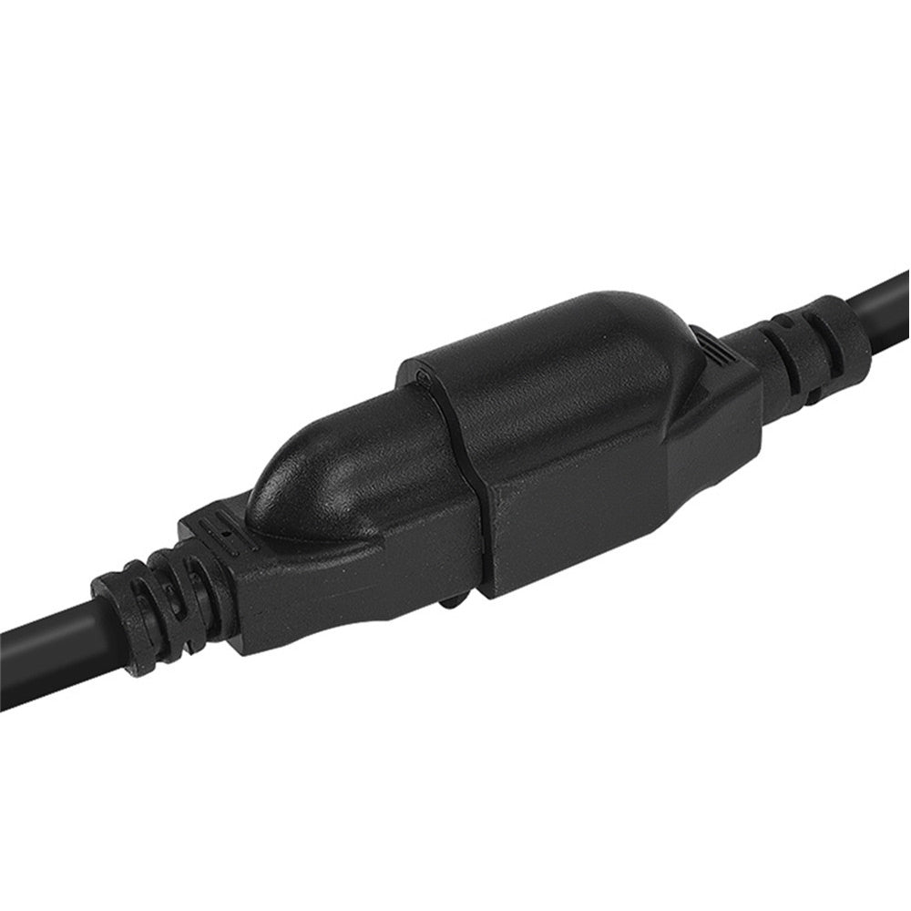 Uniqkart US 0.5m / 1.6ft NEMA 5-15P 1 to 2 Way Outlet NEMA 5-15R SJT 16AWG 3 Prong Extension Power Cable