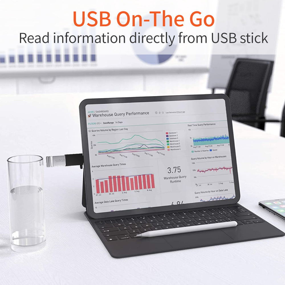 Type-C Male to USB 3.0 Female Adapter 5Gbps Data Transmission Converter for Laptop Computer - Black