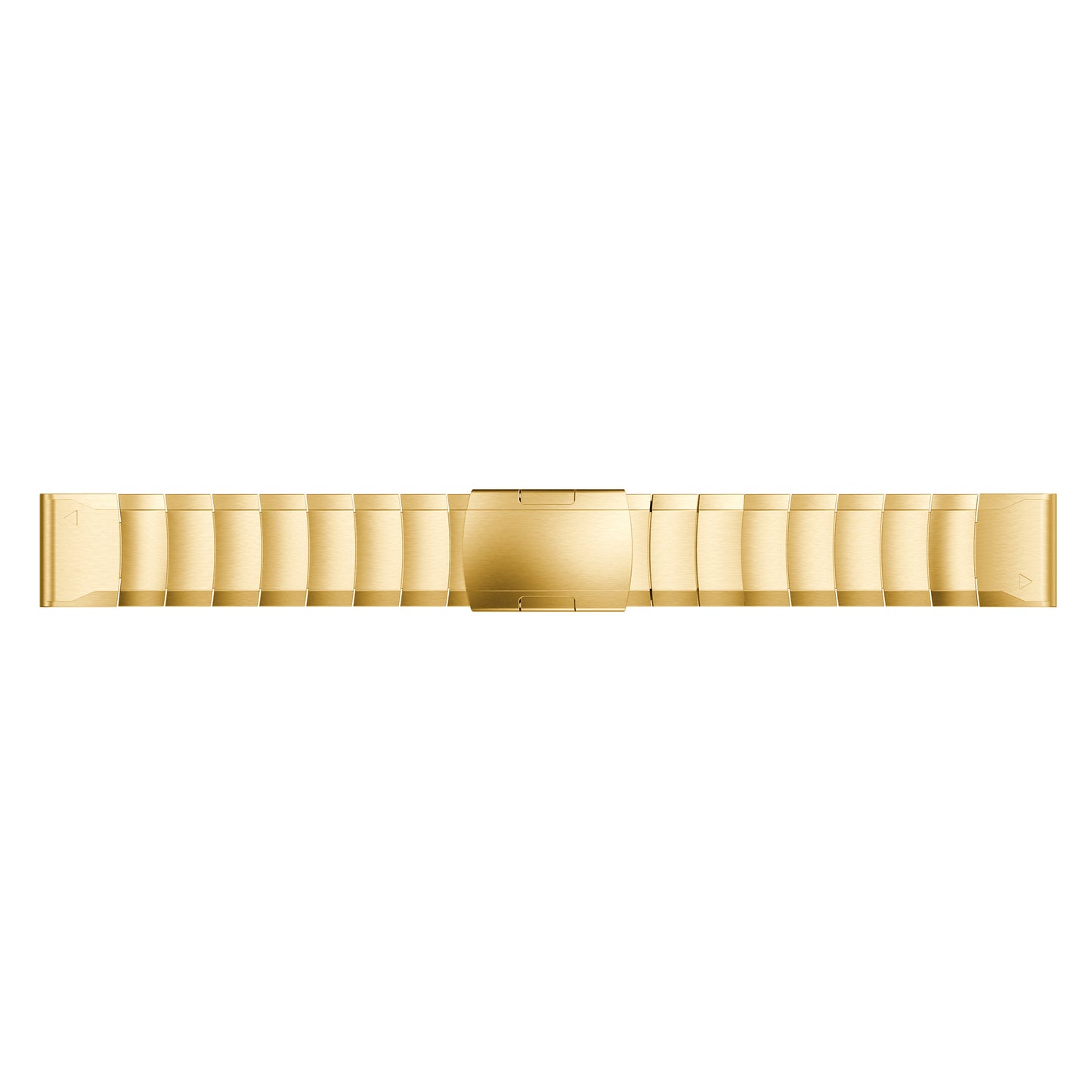 For Garmin Fenix 6X Stainless Steel Watch Band Wrist Strap Replacement with Butterfly Buckle - Gold